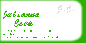 julianna csep business card